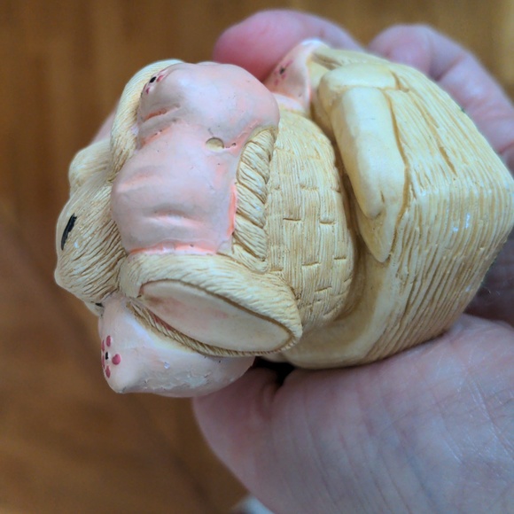 ❤️ Pepiware Bunny Rabbit CHERUB sleeps under pink covers - Picture 7 of 8